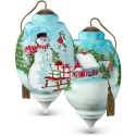 Ne'Qwa Art 7201103 Snowman In Woods Ornament