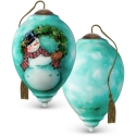 Special Sale SALE7201117 Ne'Qwa Art 7201117 Snowman with Wreath Ornament