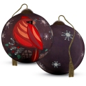 Ne'Qwa Art 7211106 Seasons Greetings Cardinal Ornament