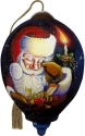 Ne'Qwa Art 7211113 Santa with Gift In Candlelight Ornament