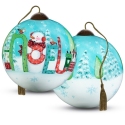 Ne'Qwa Art 7211116 Snowman with NOEL Sign Ornament