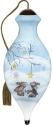 Ne'Qwa Art 7211118 Bunnies In Snow Gazing At Stars Ornament