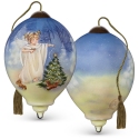 Ne'Qwa Art 7221109N Little Angel with Forest Friends and Christmas Tree Ornament