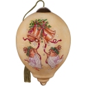 Ne'Qwa Art 7231104N Two Young Angels Ringing Christmas Bells Ornament