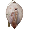 Ne'Qwa Art 7231113 Holy Family In Elegant White And Gold Ornament