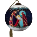 Ne'Qwa Art 7231114 Holy Family In Royal Colors Ornament