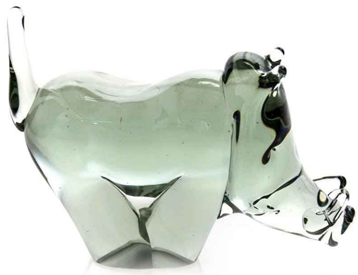 Ngwenya NG081C Warthog Medium Recycled Glass Figurine