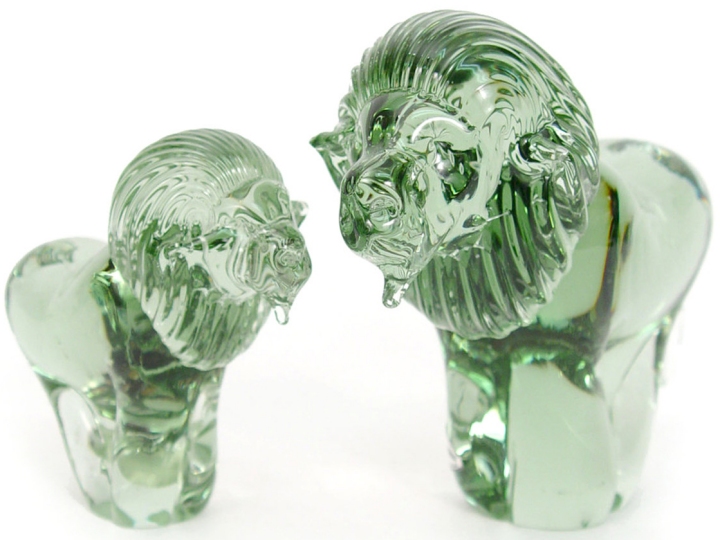 Ngwenya NG083B Lion Large Recycled Glass Figurine
