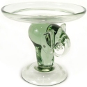 Ngwenya NG01CPL Elephant Medium Glass Cake Plate Stand