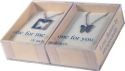 One For Me One For You 18703 Butterfly Necklaces Set of 2