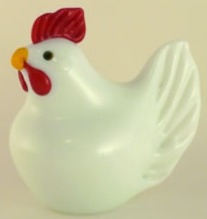Orient and Flume 1045 Rooster White Figurine