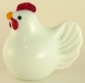 Orient and Flume 1044 Hen White Figurine