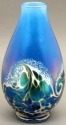 Orient and Flume 4453BLUE Ocean Wave Teardrop Vase