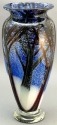 Orient and Flume 5283BL Blue Snowstorm Cased Vase