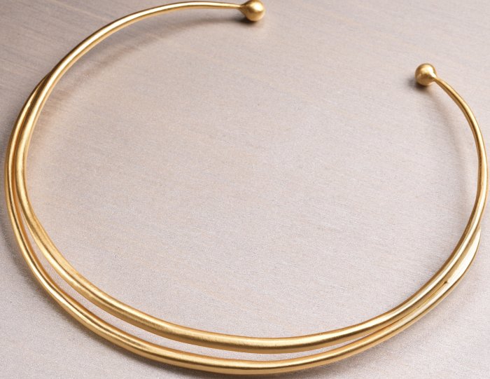 OTM Fashion Jewelry 4035426 Neck Collar Gold Finish Brass
