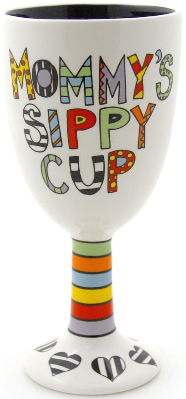 Our Name Is Mud 4026929 Mommy's Sippy Cup Wine Goblet