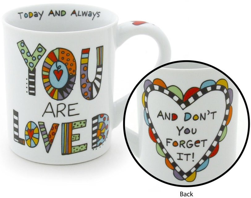 Our Name Is Mud 4035247 You Are Loved Cuppadoodles Mug Set of 2