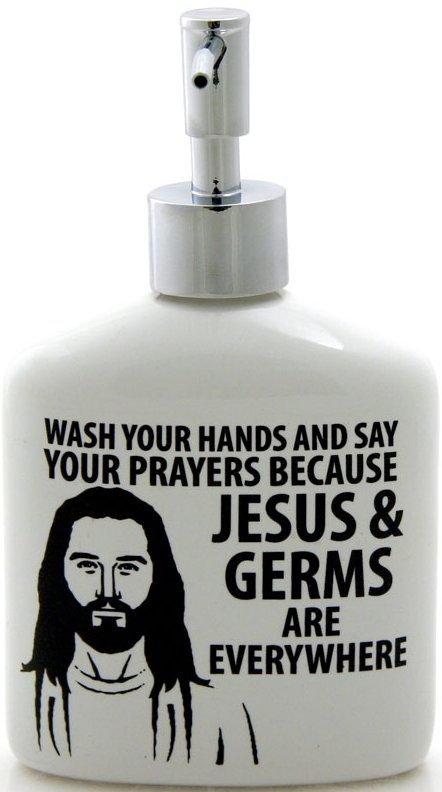 Our Name Is Mud 4038359 Jesus Soap Dispenser