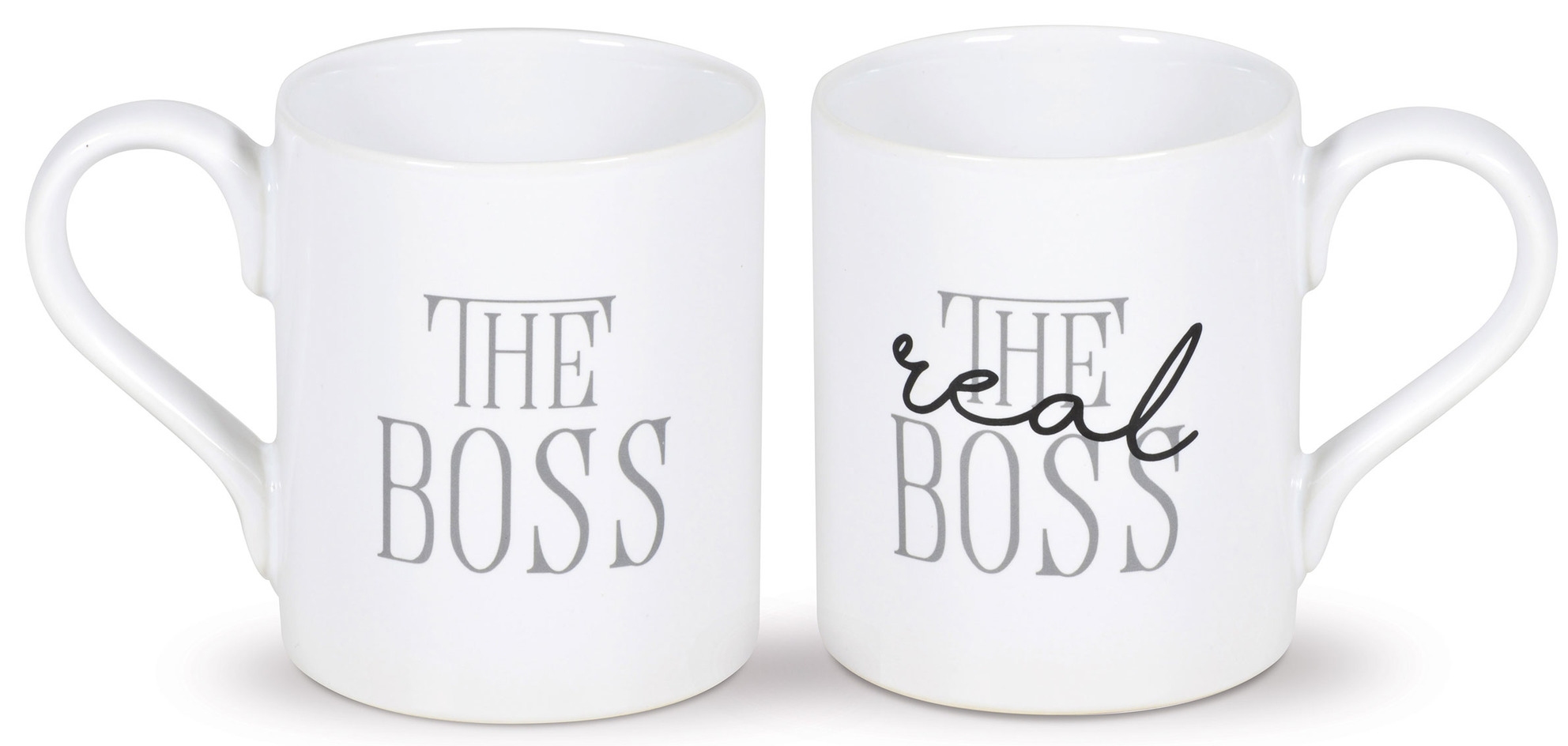 Our Name Is Mud 6005717 Boss and Real Boss Set of 2 Mugs