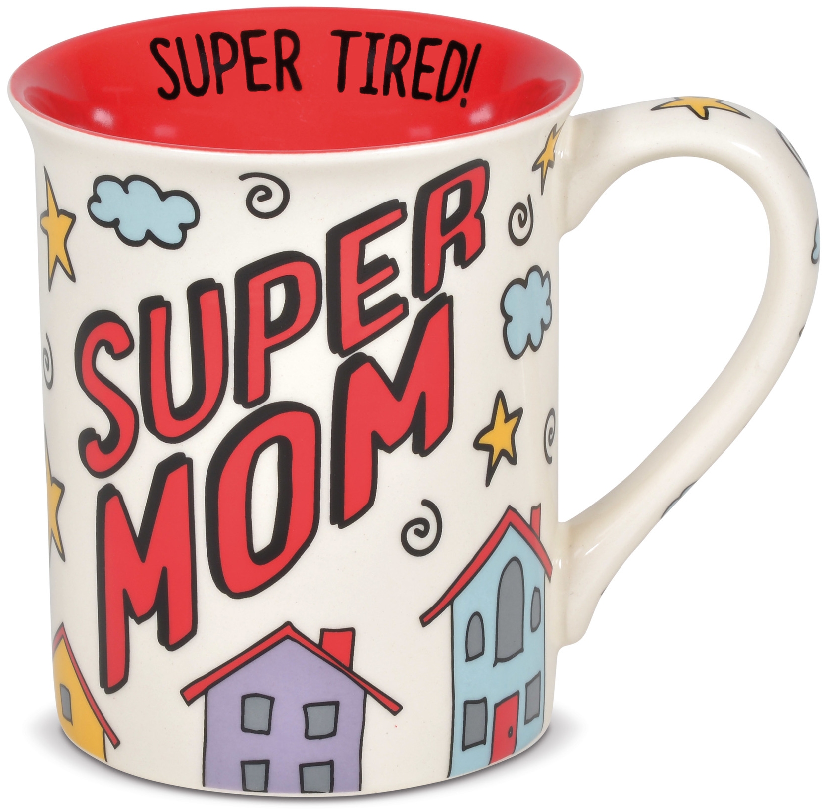 Our Name Is Mud 6006393 Super Mom Mug Set of 2