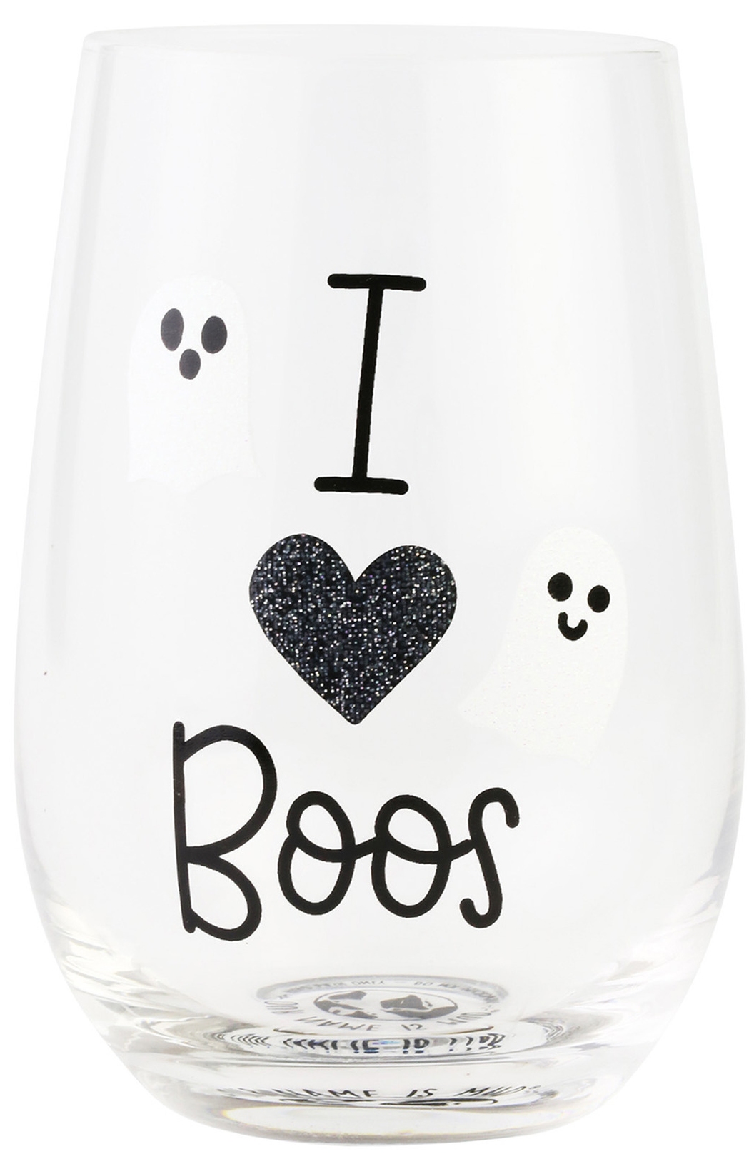 Our Name Is Mud 6006765 I Heart Boos Wine Glass