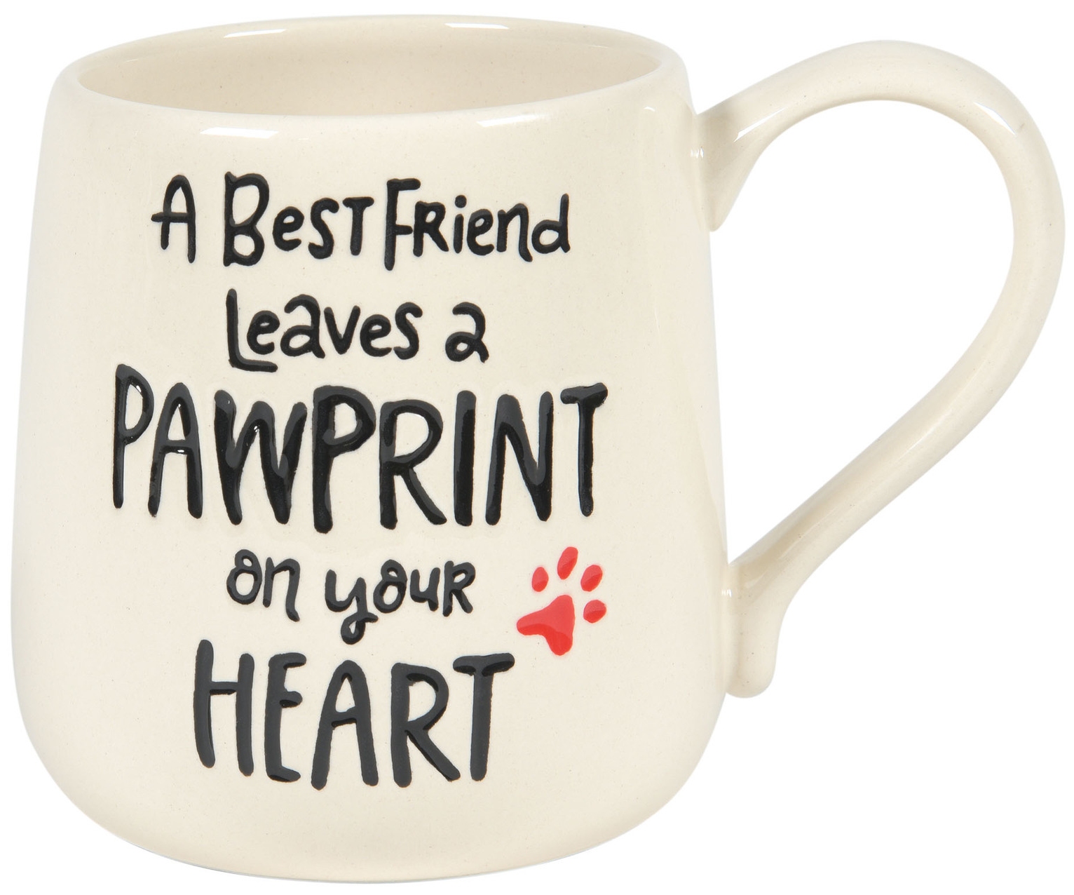 Our Name Is Mud 6008012 Engraved Paw Bereavement Mug