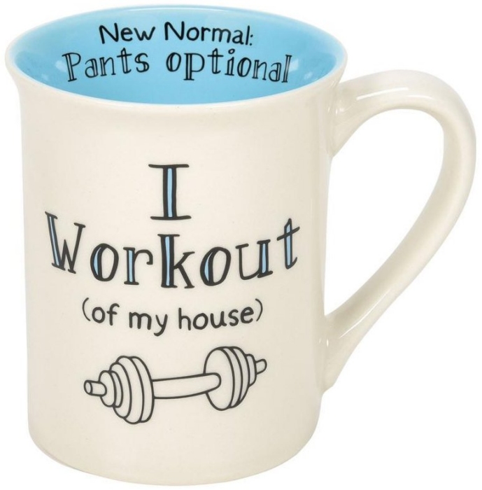 Our Name Is Mud 6009306 I Work Out Mug Set of 2