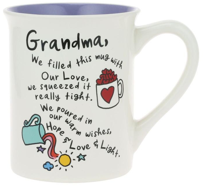 Our Name Is Mud 6010064 Grandma Love Squeeze Mug Set of 2