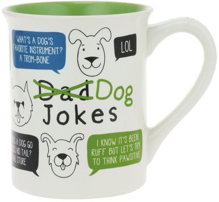 Our Name Is Mud 6010074 Dog Jokes Mug Set of 2