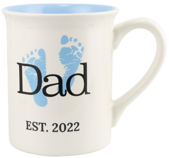 Our Name Is Mud 6010410 Dated Established Dad Mug Set of 2