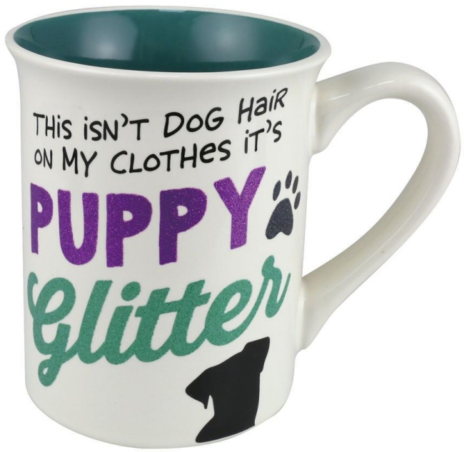 Our Name Is Mud 6011190 Puppy Glitter Mug