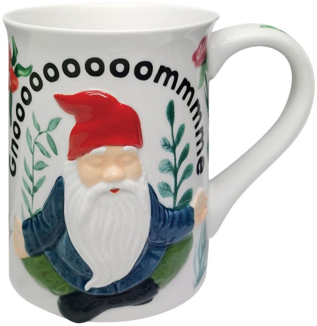 Our Name Is Mud 6011903 Sculpted Gnome Mug Set of 2