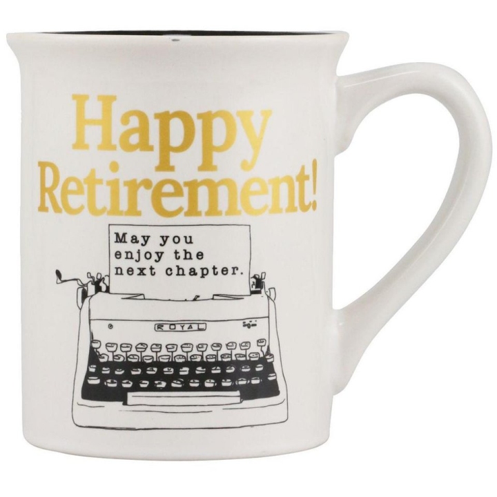 Our Name Is Mud 6012051N Happy Retirement Mug
