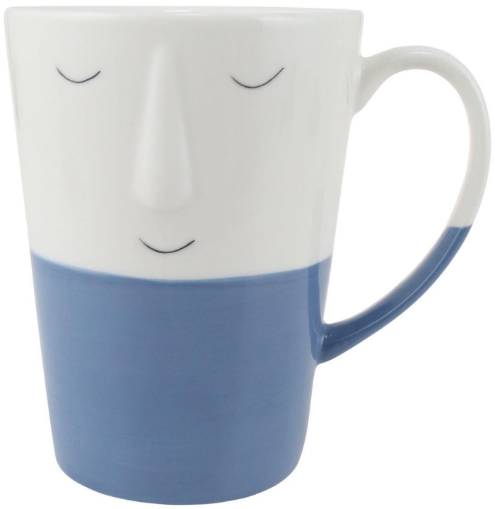 Our Name Is Mud 6012574 Sculpted Face Tall Dada Mug Set of 2