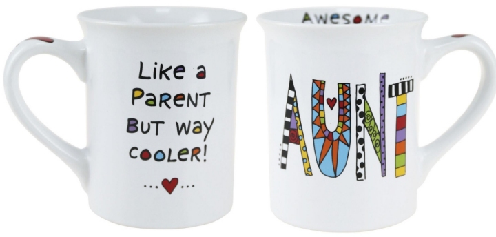 Our Name Is Mud 6012588N Awesome Aunt 16 Ounce Mug Set of 2