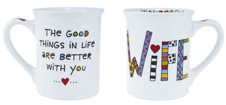 Our Name Is Mud 6012591 Wife 16 Ounce Mug Set of 2