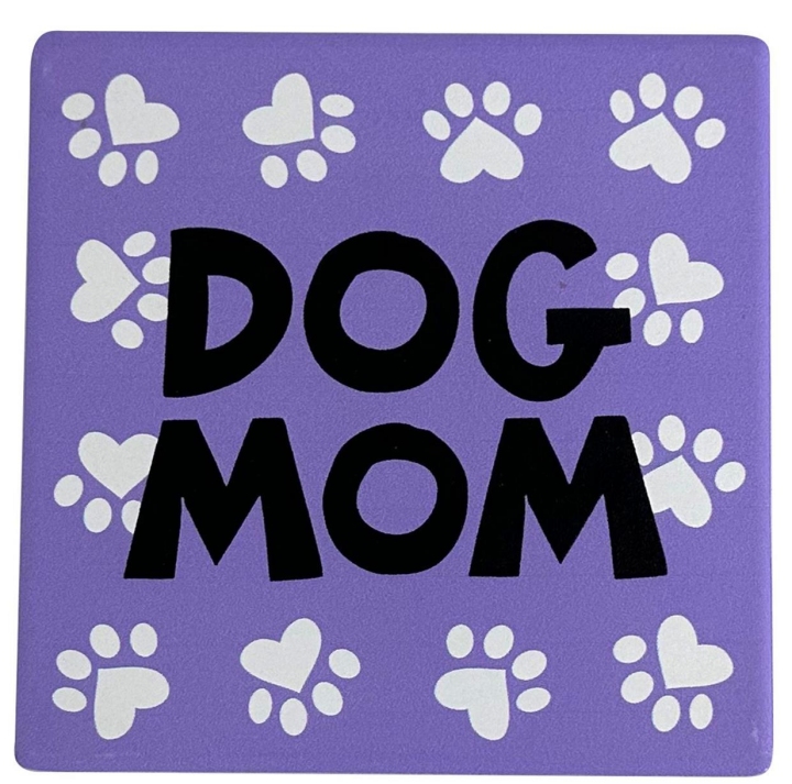 Our Name Is Mud 6013765 Dog Mom Coaster Set of 4
