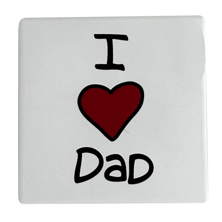 Our Name Is Mud 6013774N I Heart Dad Coaster Set of 4
