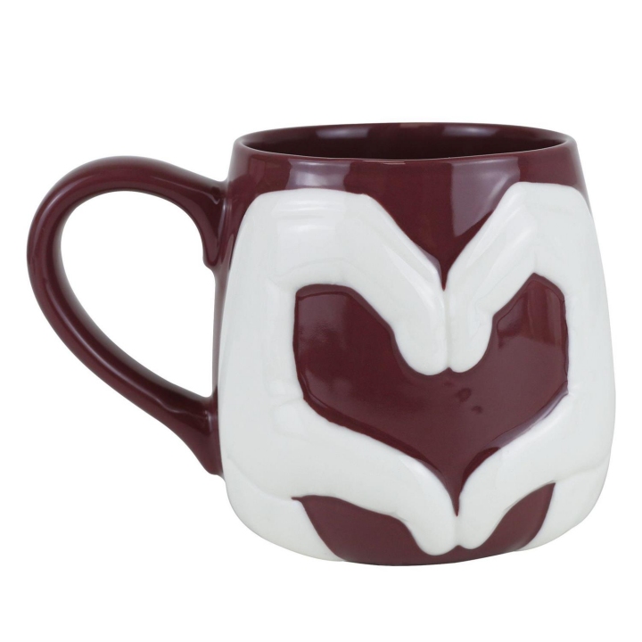 Our Name Is Mud 6018005 Sculpted Heand Heart Mug