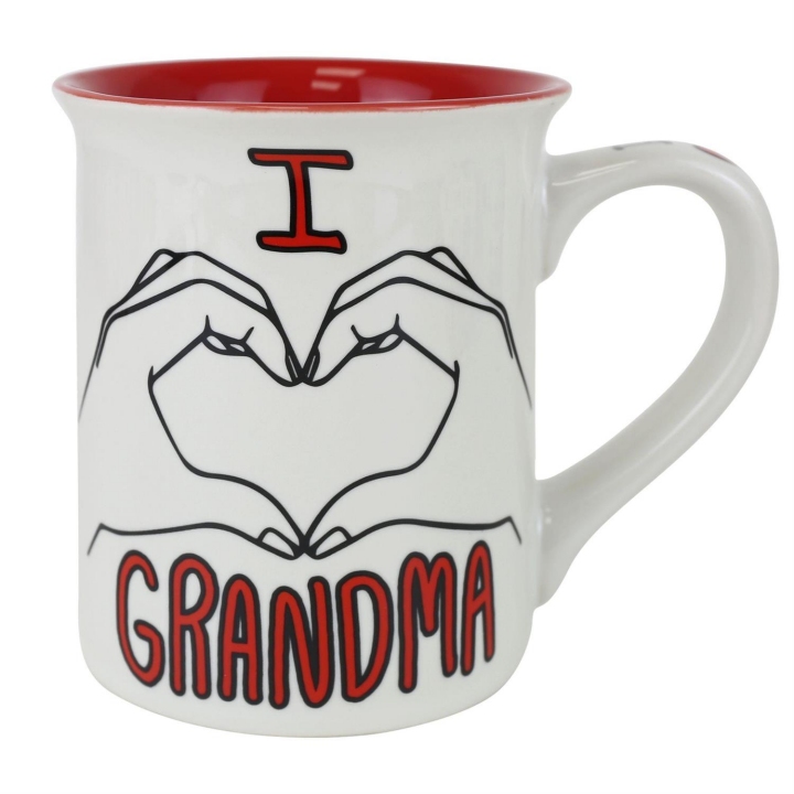 Our Name Is Mud 6018527N Hand I Heart Grandma Mug
