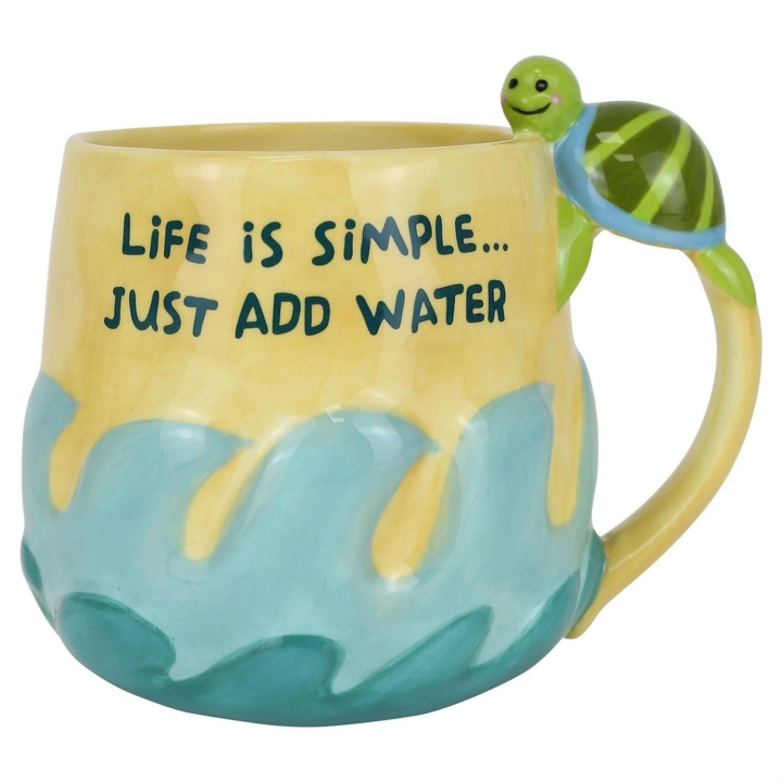 Our Name Is Mud 6018628N Turtle Sculpted Mug