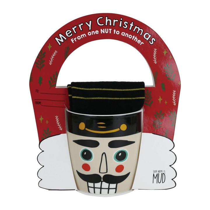 Our Name Is Mud 6018855N Nutcracker Mug and Sock Set