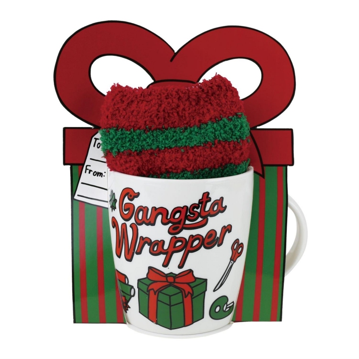 Our Name Is Mud 6018862N Gangsta Wrapper Mug and Sock Set