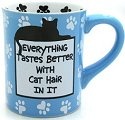 Our Name Is Mud 4026110 Cat Hair Mug Set of 2