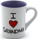 Our Name Is Mud 4026595 I Heart Grandma Mug Set of 2