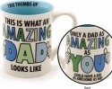 Our Name Is Mud 4057635 Amazing Dad Mug Set of 2