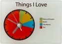 Our Name Is Mud 6000099 Things I Love Pie Chart Clock