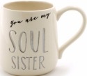 Our Name Is Mud 6000526 Debossed Soul Sister Set of 2