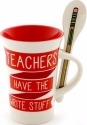 Our Name Is Mud 6000542 Teacher Mug and Removable Spoon