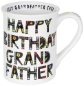 Our Name Is Mud 6003676 Cuppa Happy Birthday Grandfather Mug Set of 2